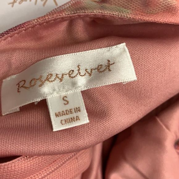 Multicolored pink floral graphic runched tulle bodycon mini dress - Picture 14 of 17